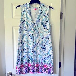 Lilly Pulitzer Blue and Pink Mini Dress